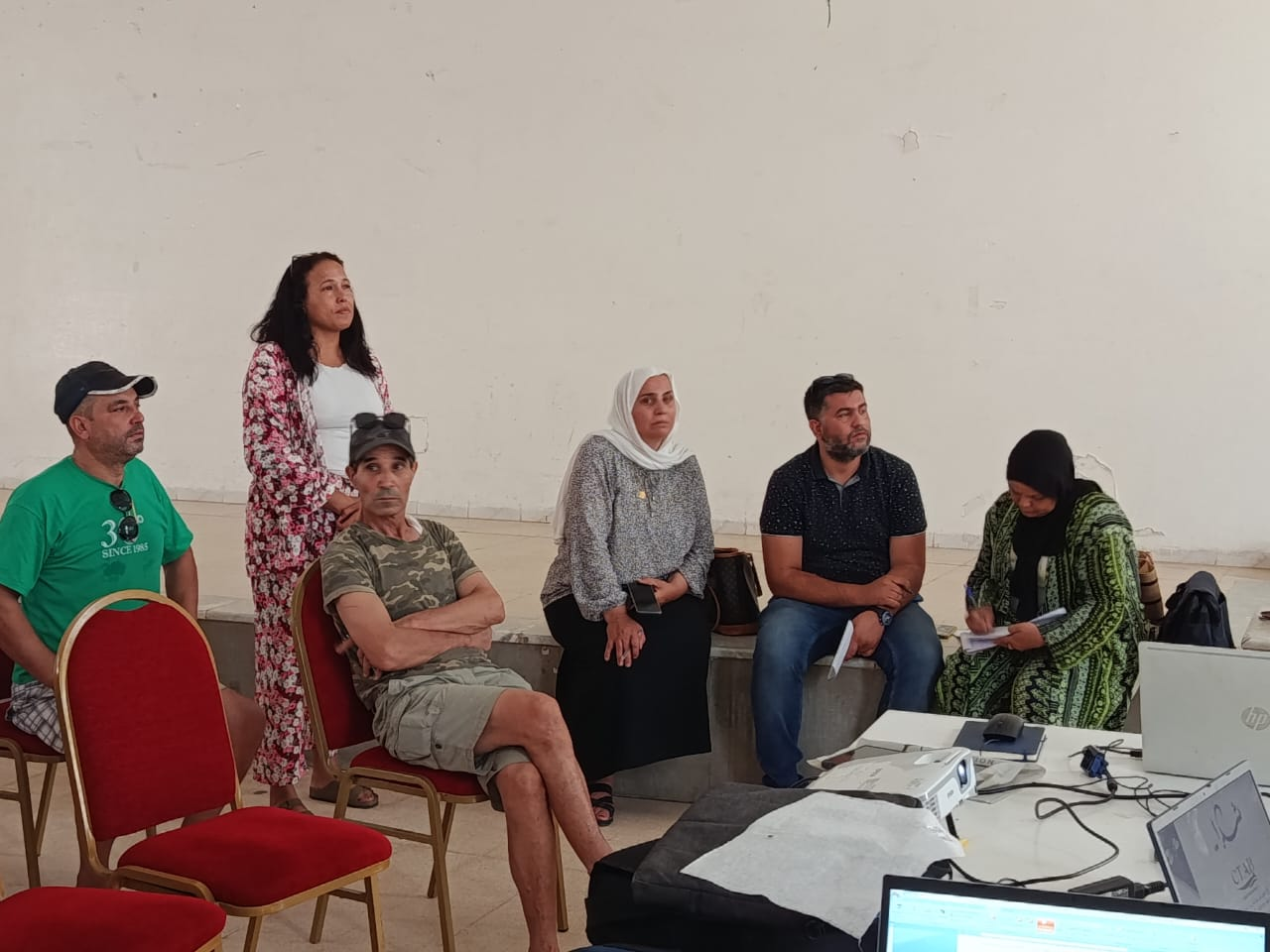 Réunions de travail avec les membres des Groupements Agricoles dans le cadre de la mise en œuvre des points du projet de développement et de promotion des systèmes agricoles à Zaghouan
