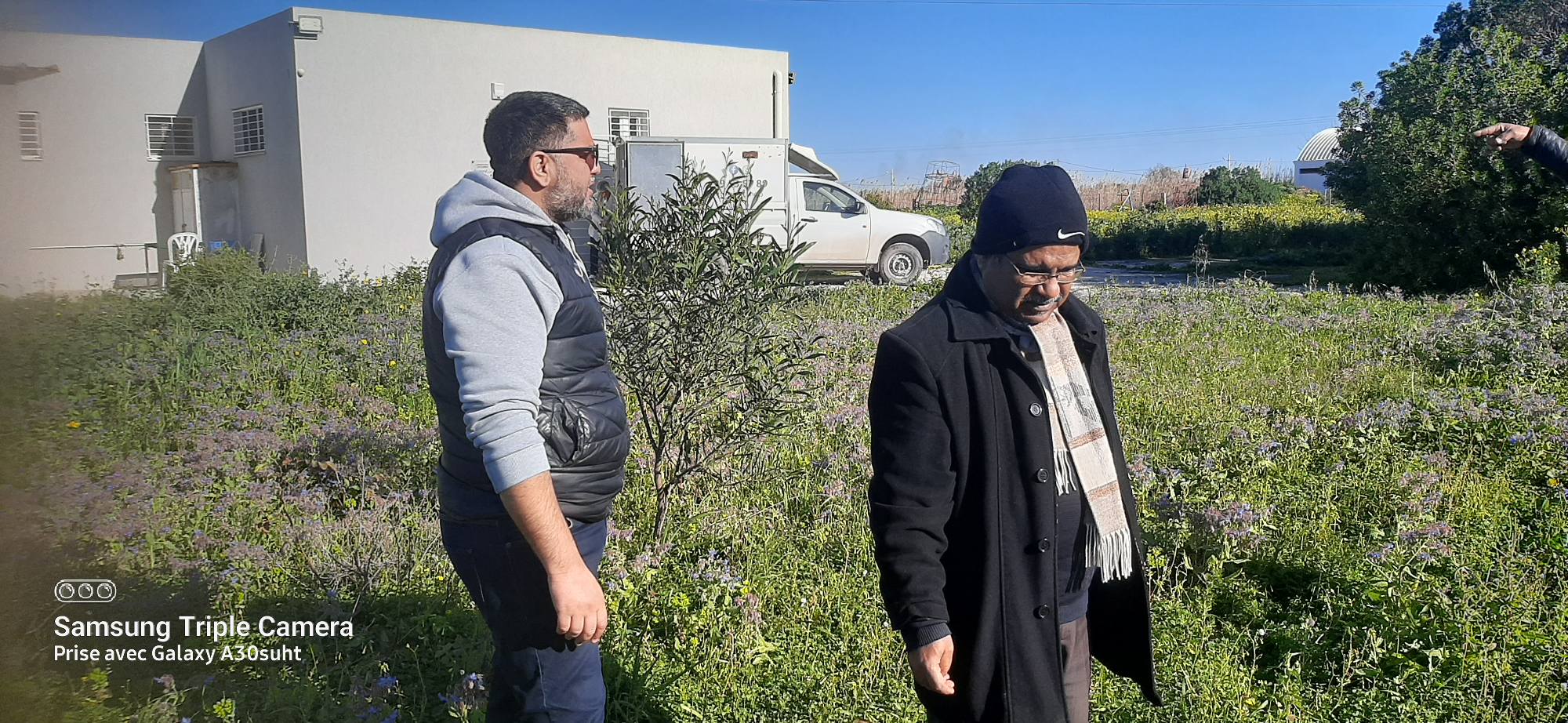 Visites de terrain sur des exploitations agricoles biologiques